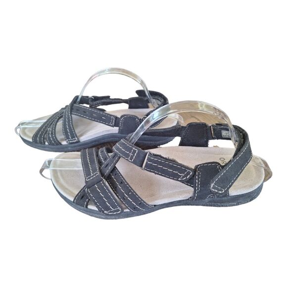 EARTH ORIGINS SAVOY SAILOR Comfort Sandals Strappy size 7 Black Worn Once - Picture 3 of 11